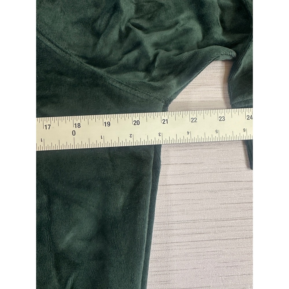 Universal Thread Womens Small Velour Sweatshirt Dark Green Leisure Studio - Picture 7 of 7